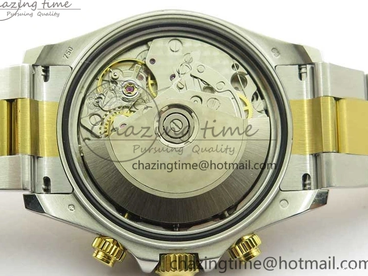 MiroTime 0520 Daytona 116520 SS YG UBF Best Edition Ice Blue MOP Crystal Markers Dial on SS YG Bracelet A Casual 2936